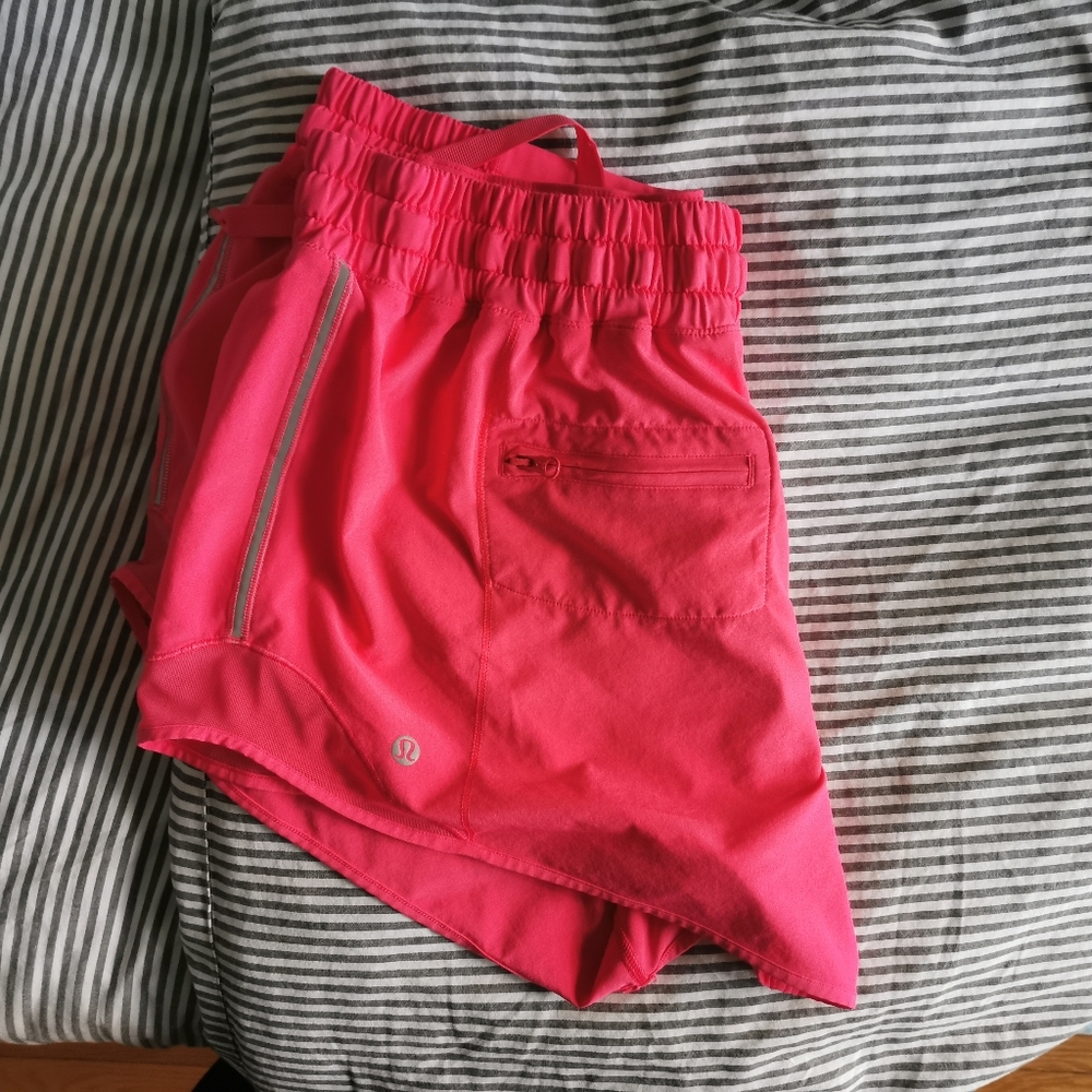 Lululemon Athletica Bright Pink Athletic Shorts